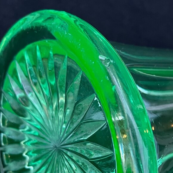 JB Higbee Helio Uranium Glass 15" Swung Vase - Picture 6 of 13